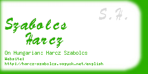 szabolcs harcz business card